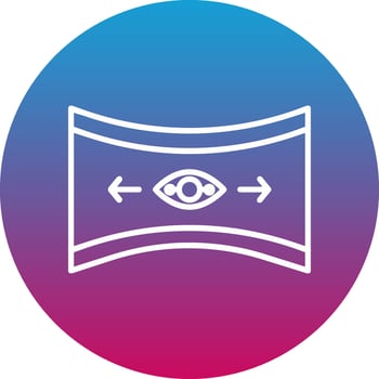 Panoramic View Icon Design Symbol vector
