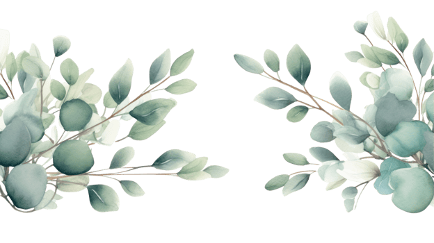 Beautiful watercolor painting of eucalyptus branches for nature themed design png