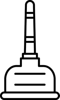 Plunger Icon Design Symbol vector