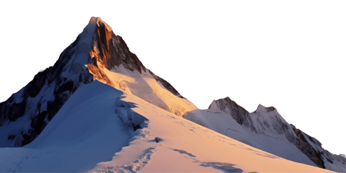 Snowy Mountain Range During Sunset or Sunrise Photo. png
