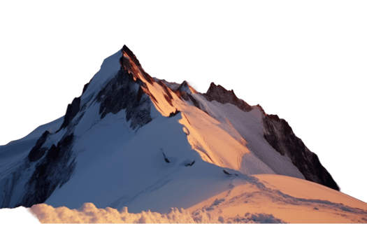 Snowy Mountain Range During Sunset or Sunrise Photo. png