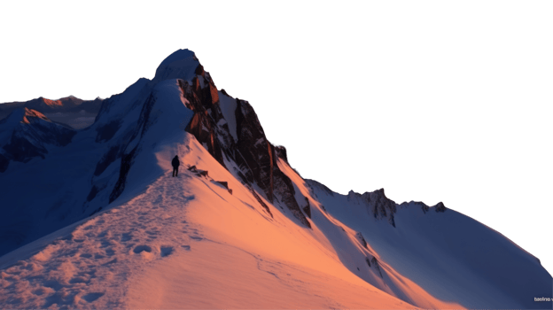 Snowy Mountain Range During Sunset or Sunrise Photo. png