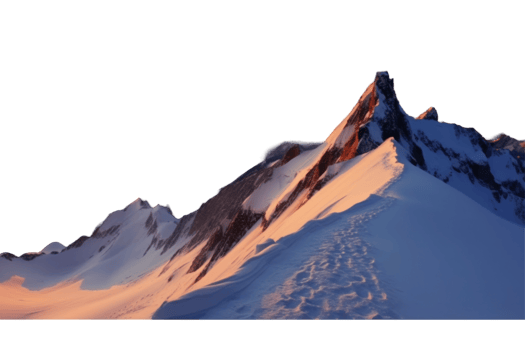 Snowy Mountain Range During Sunset or Sunrise Photo. png