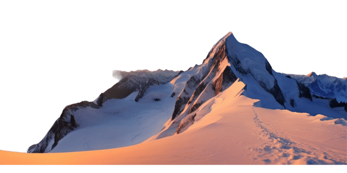Snowy Mountain Range During Sunset or Sunrise Photo. png