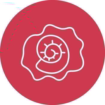 Fossil Shadowed Icon Style vector