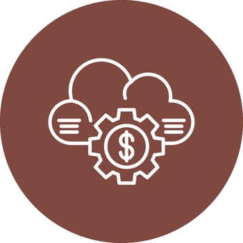 Cloud Frame Icon vector