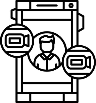 Videocall Icon Design Symbol vector