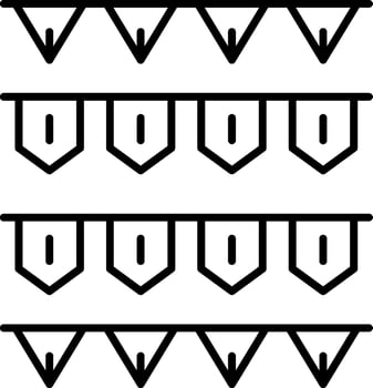 Garlands Icon Design Symbol vector