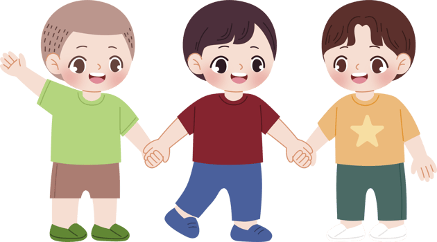 cute boy holding hands png