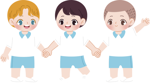 cute kid in white and blue uniform holding hand png