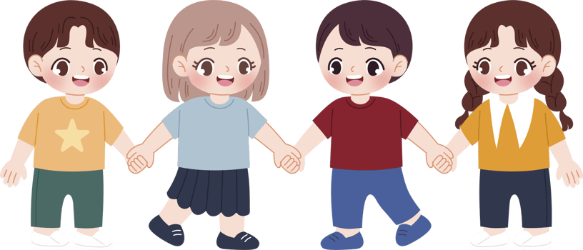 kid holding hands together png