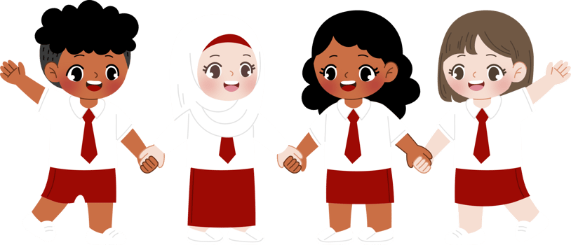 cute kid in white and red uniform holding hand png
