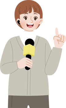 man reporting news holding mic png
