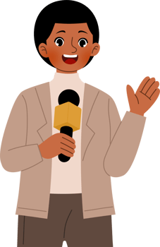 news anchor reporting the news png