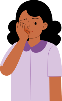 woman sick and having toothache png