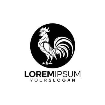 Elegant Rooster Logo Design Template vector
