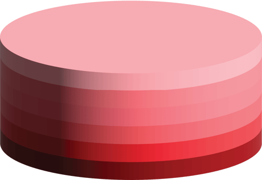 Isolated pink plain cake png