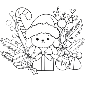 Christmas Element Decoration outline png