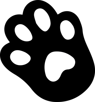 Animal paw print design creative illustration digital art png
