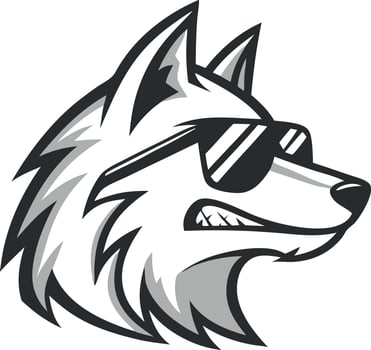 Angry Wolf Logo , Ideal for eSports Gaming vector
