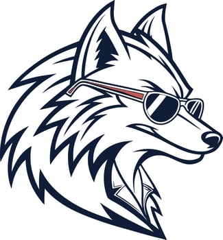 Realistic Wolf Head , Illustration for Digital and Print Use vector
