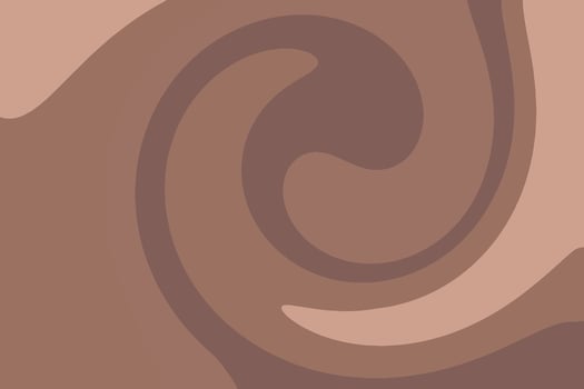 Abstract wavy lines seamless pattern isolated background. Mocha mousse color. vector