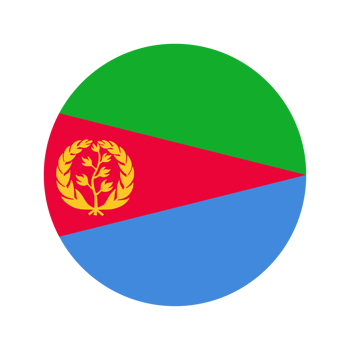 Eritrea flag simple illustration for independence day or election png