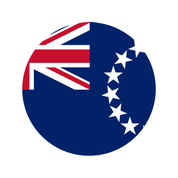 Cook Islands flag simple illustration for independence day or election png