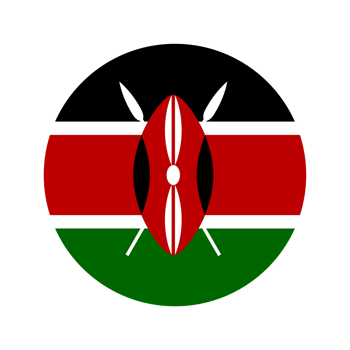 Kenya flag simple illustration for independence day or election png