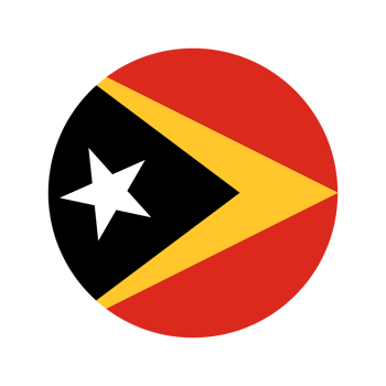 East Timor flag simple illustration for independence day or election png