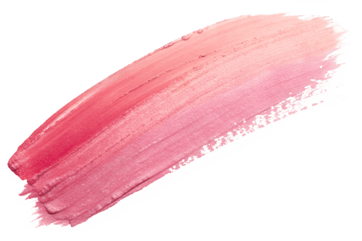 Abstract colored pink watercolor brush stroke isolated on the white background png