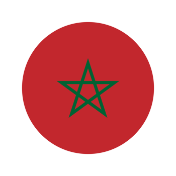 Morocco flag simple illustration for independence day or election png