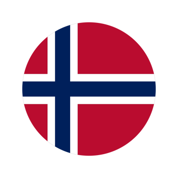 Norway flag simple illustration for independence day or election png