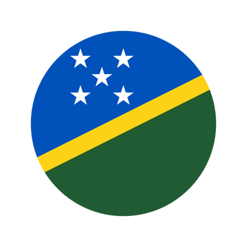 Solomon Islands flag simple illustration for independence day or election png