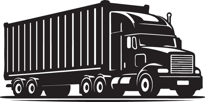 Realistic Container Truck Illustrations for Commercial Use vector