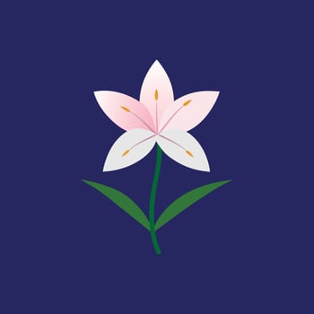 Floral Zephyranthes Designs for Canvas and Wall Art vector