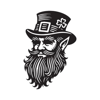 Leprechaun with a Cane vector