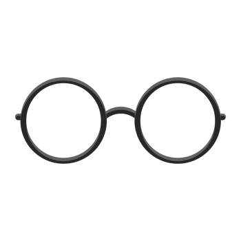 Black glasses Large size icon for emoji smile png