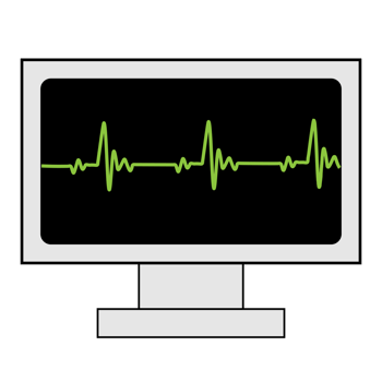 Cardiogram. Heart beat icon. Heartbeat line. Electrocardiogram on monitor png