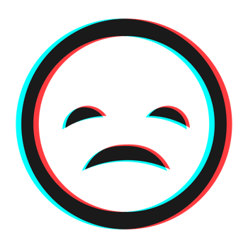 Cartoon smile emoticon symbol, icon in 3d effect with blue and red color png