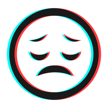 Cartoon smile emoticon symbol, icon in 3d effect with blue and red color png