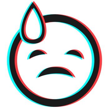 Cartoon smile emoticon symbol, icon in 3d effect with blue and red color png