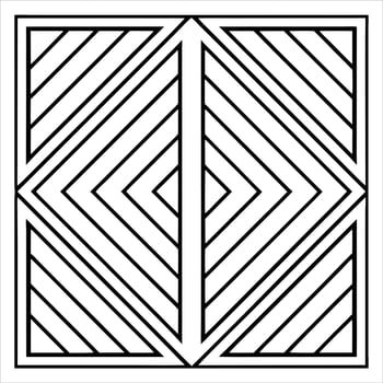 black and white art deco simple seamless pattern vector