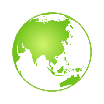 Eco green planet earth icon Bio nature green eco symbol for web and business png