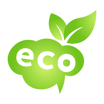 Eco green cloud speech bubble icon Bio nature green eco symbol for web and business png