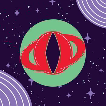 Cosmic Eye Abstract Space Art vector