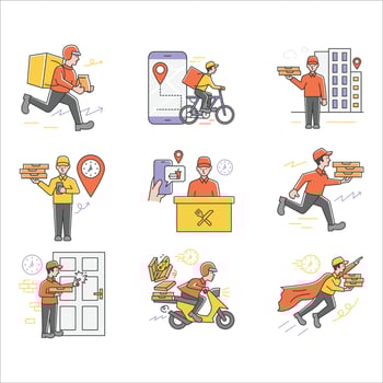 Fast Food Delivery Service vector