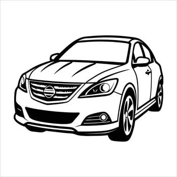 Nissan Altima Mid-Size AWD Sedan vector