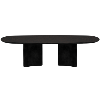 A black table with two legs and a black top png