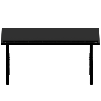 A black table with a black top and a black base png